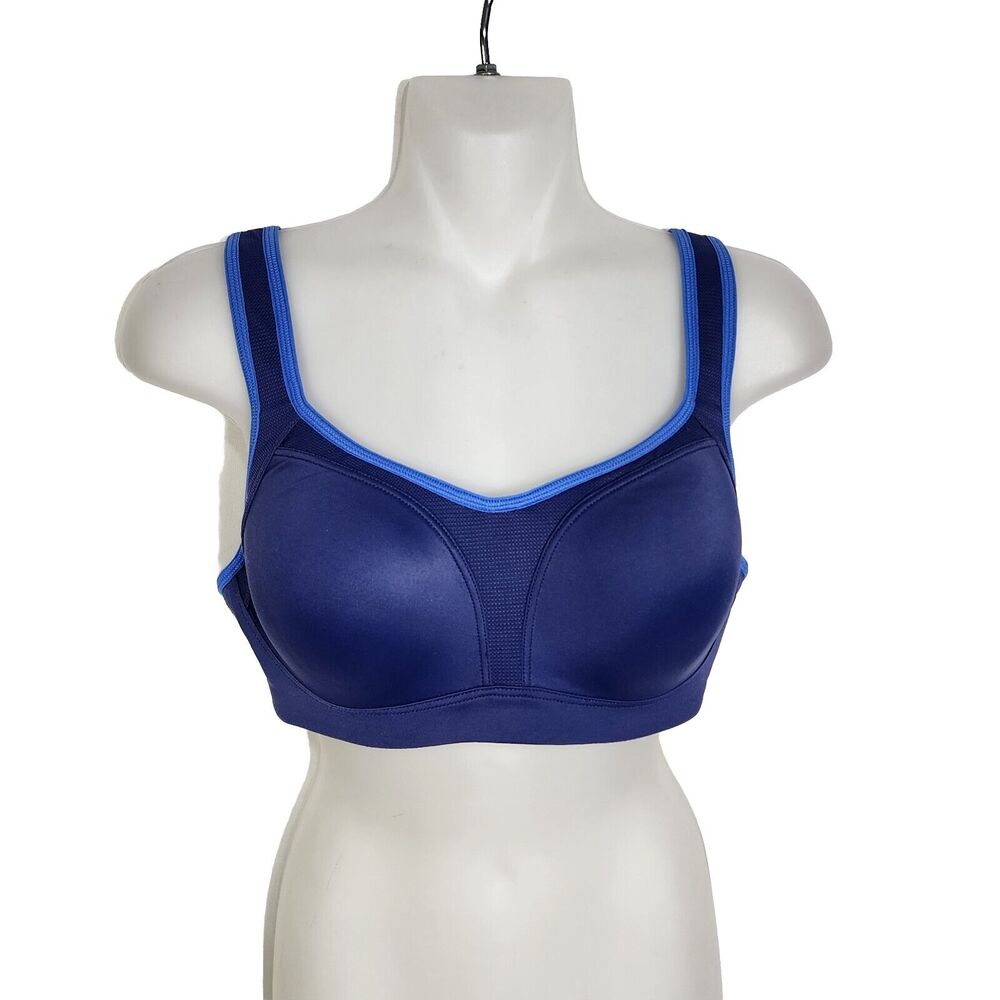 SYROKAN Womens High Impact Sports Bra 32D Underwire Firm Support Contour Padded
